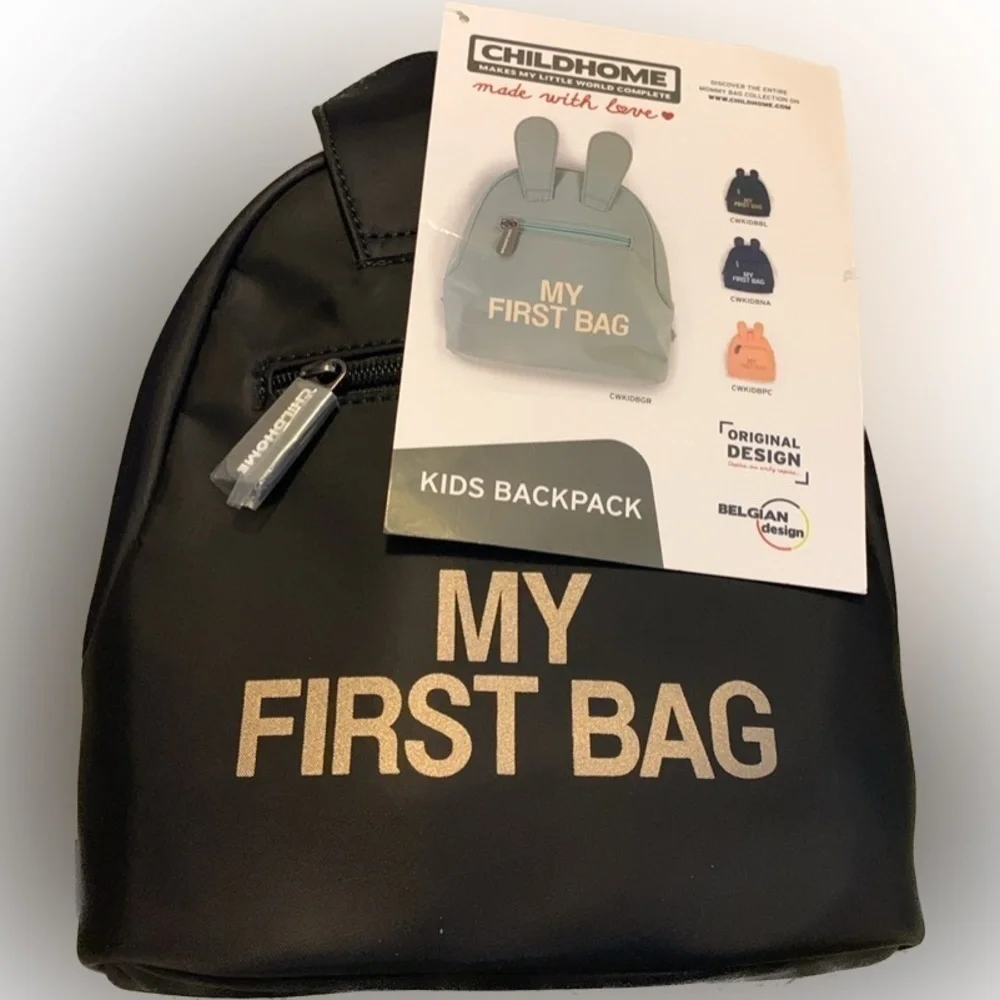 Childhome Belgium | NWT Black My First Bag Backpack